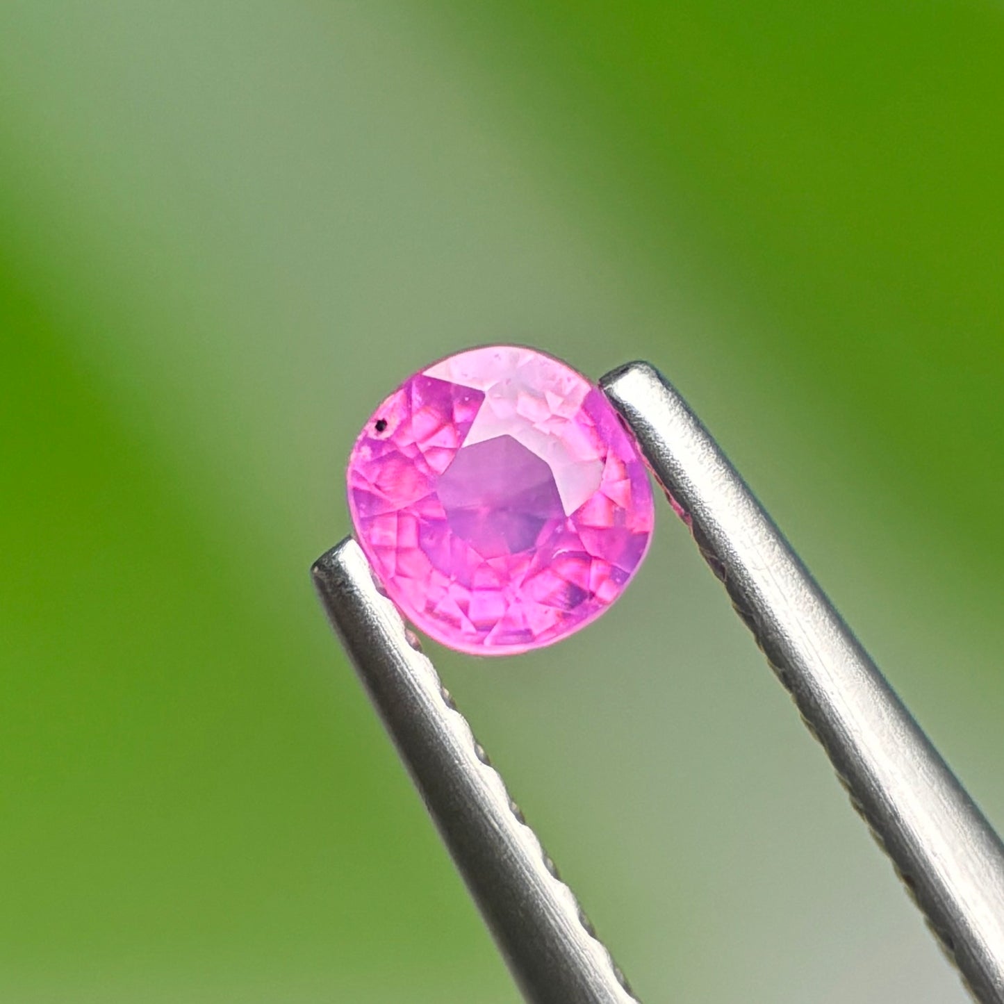 0.32 ct Natural Pink Milky Sapphire Vietnam. Cushion Shape. Unheat.