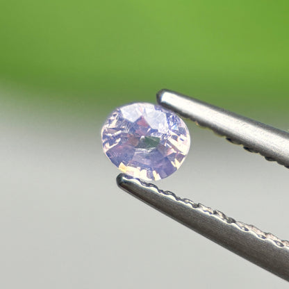 0.52 ct Natural Lite Purple Sapphire Vietnam. Cushion Shape.