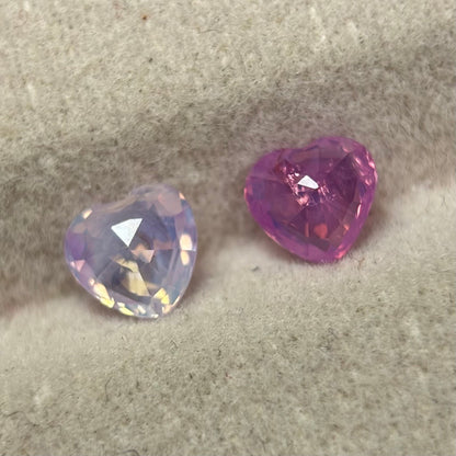 0.85/2Pcs Natural Pink Milky Sapphire Vietnam.