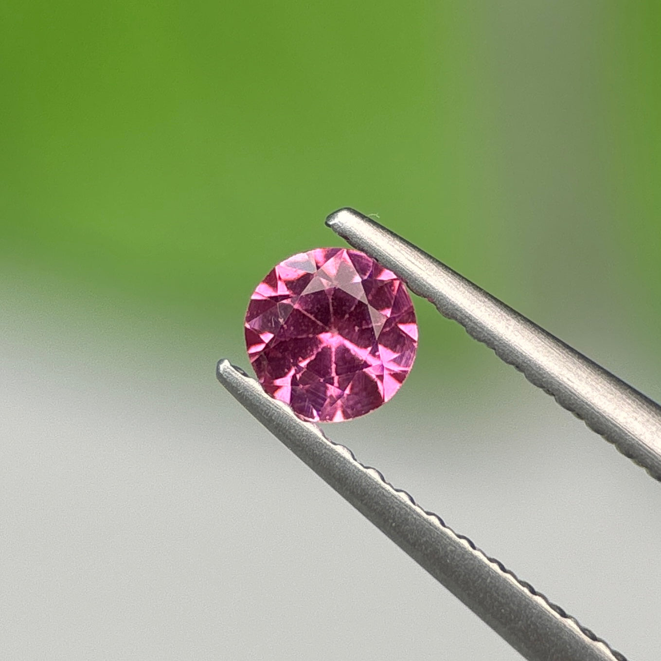0.25 ct Natural Brownish Pink Spinel Vietnam. Round Shape. No Treatment.