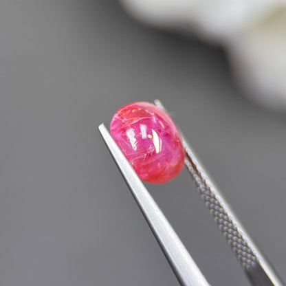 3,49ct Natural Orange Cacbochon Sapphire Viet Nam. No Treatment Sapphire Luc Yen.