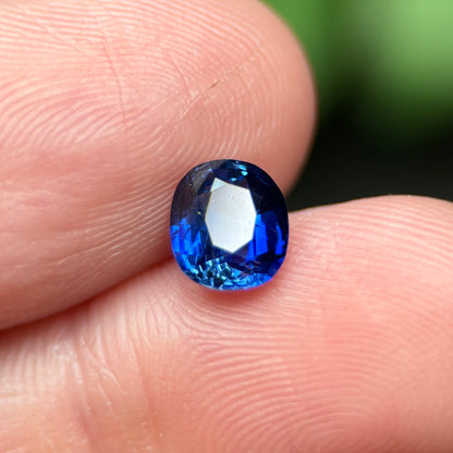 1,11ct Natural Blue Sapphire Vietnam. Cushion Shape. No Treatment Sapphire Luc Yen.