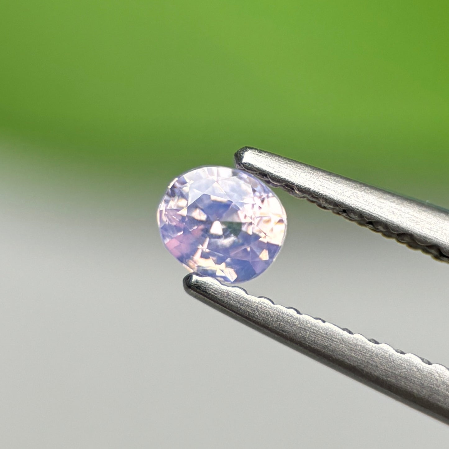 0.52 ct Natural Lite Purple Sapphire Vietnam. Cushion Shape.