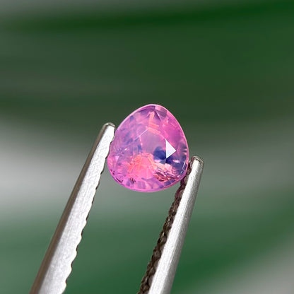 0.54 ct Natural Purplish Pink Milky Sapphire Vietnam. Cushion Shape. Unheat.