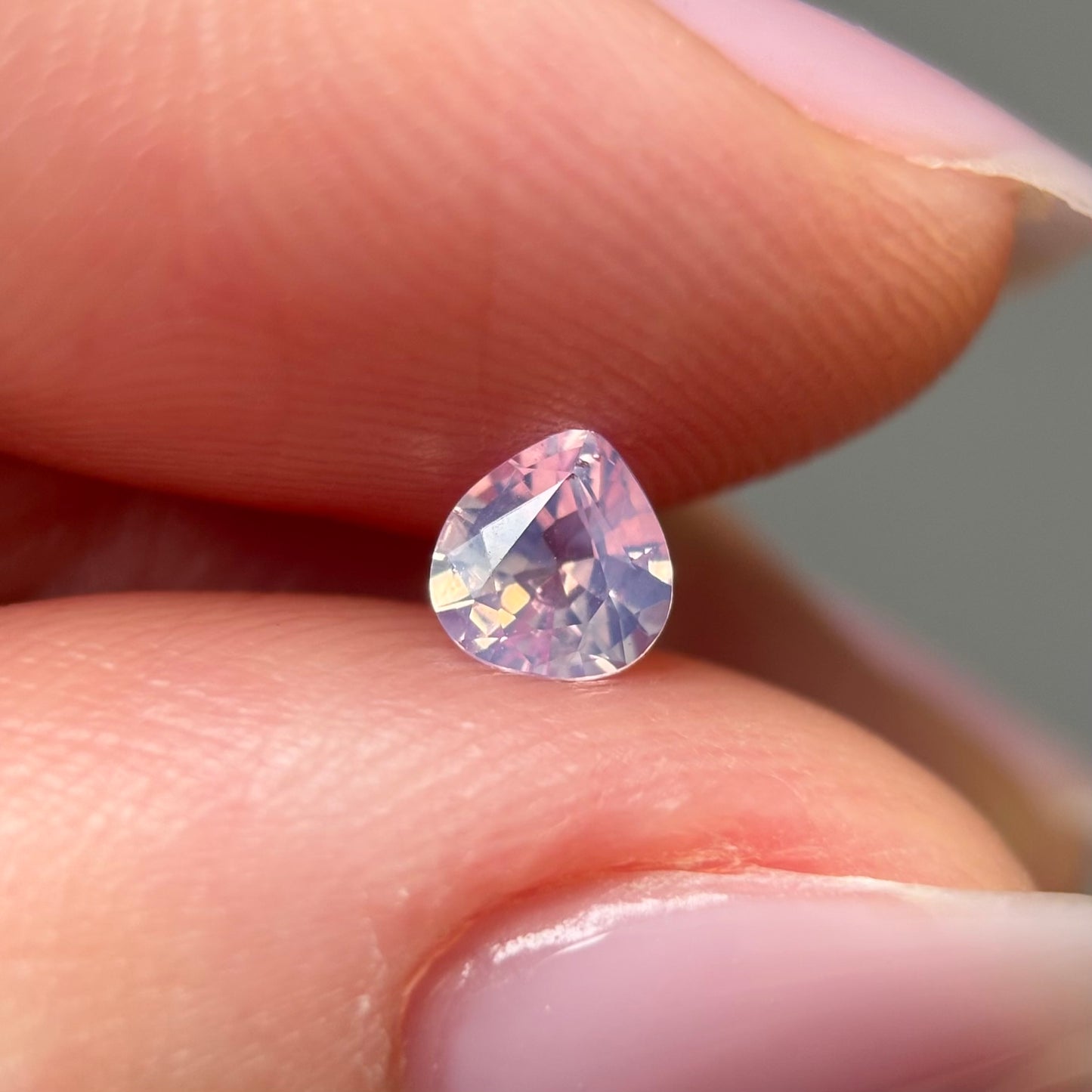 0.35ct Natural Milky Light Pink Sapphire Vietnam