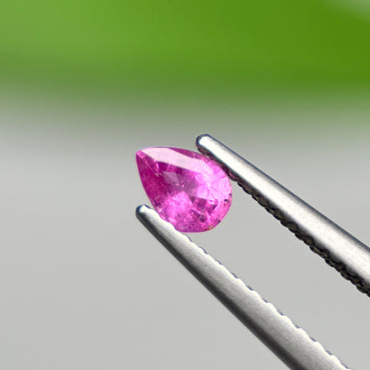 0.27 ct Natural Pink Milky Sapphire Vietnam. Pear Shape.