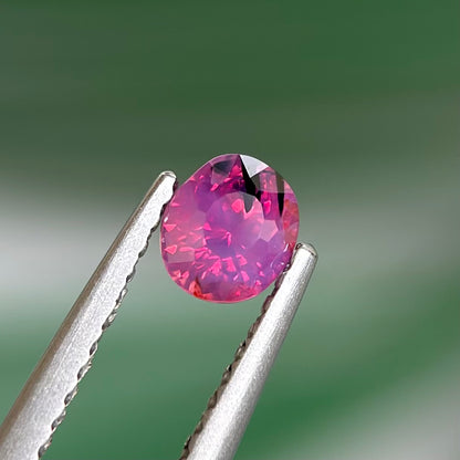 0.52 ct Natural Purplish Pink Milky Sapphire Vietnam. Cushion Shape. Unheat.