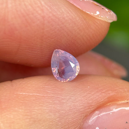 0.35ct Natural Pinkish White Milky Sapphire Vietnam.
