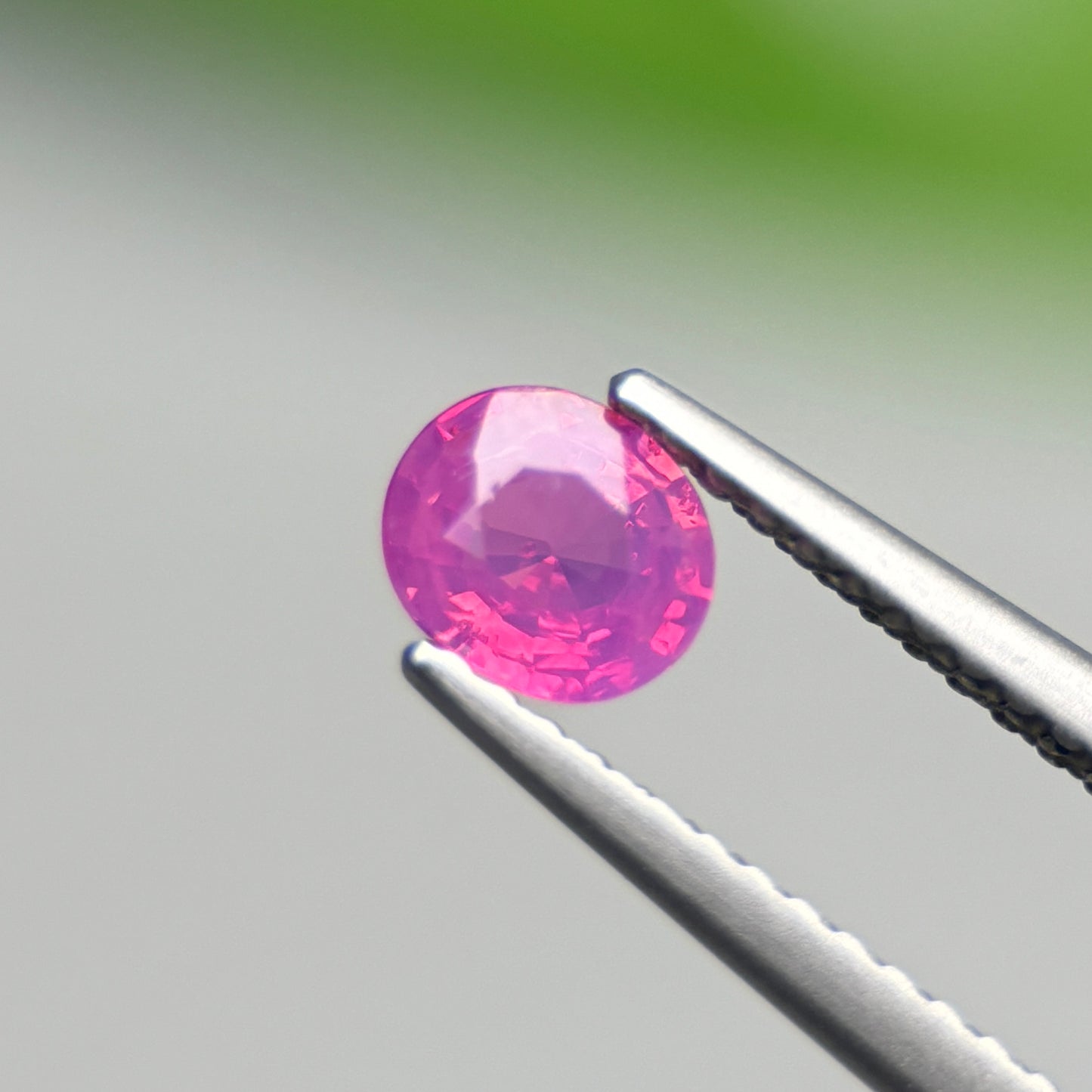 0.49 ct Natural Pink Milky Sapphire Vietnam. Cushion Shape.