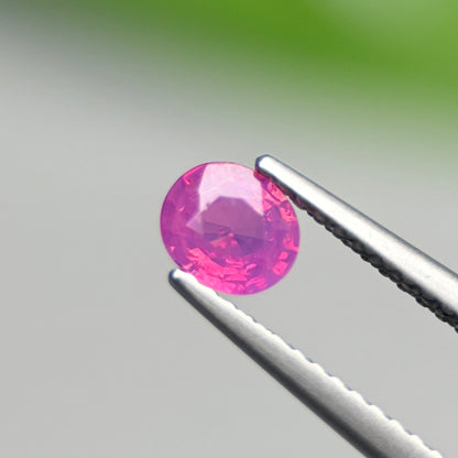 0.49 ct Natural Pink Milky Sapphire Vietnam. Cushion Shape.