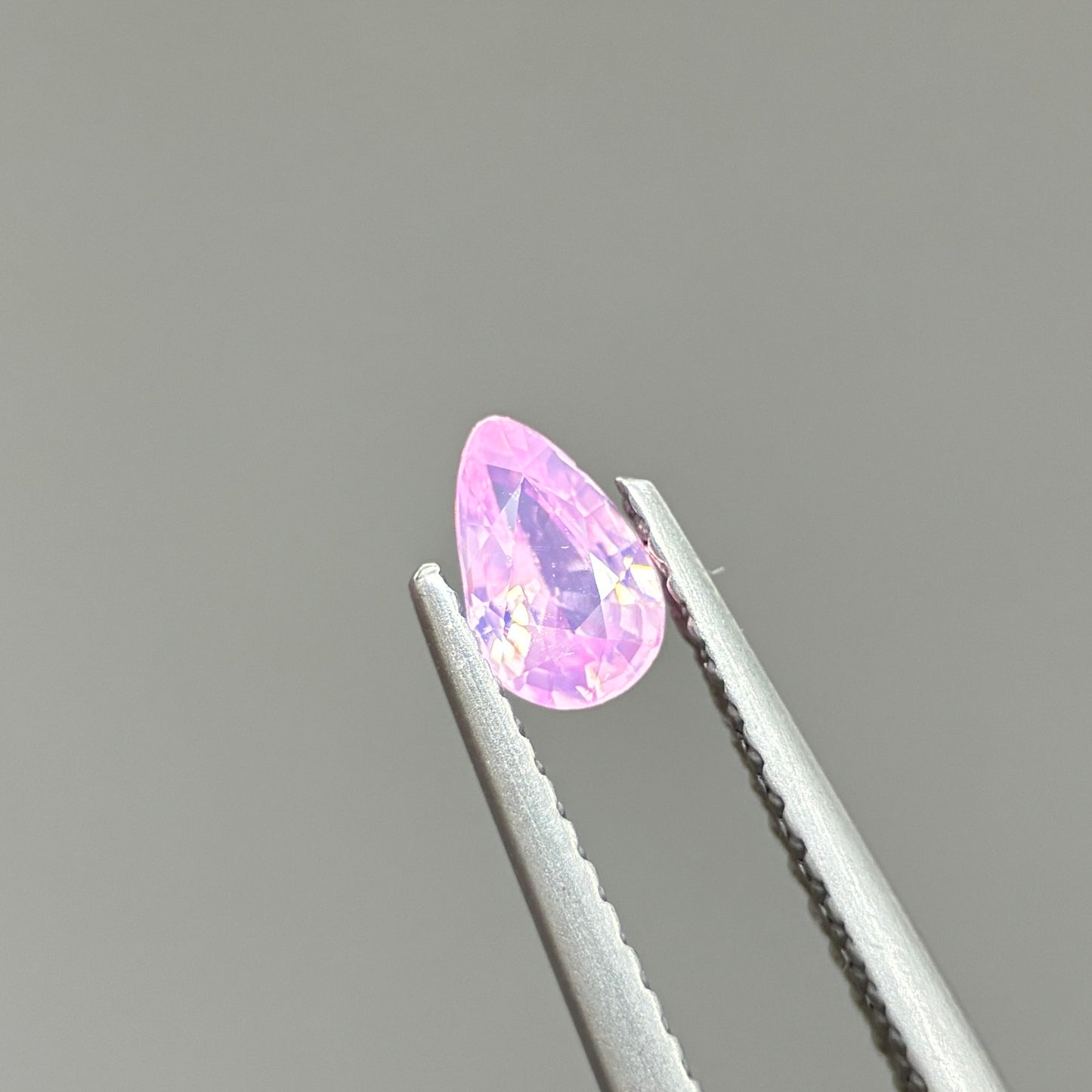 0.35ct Natural Pink Milky Sapphire Vietnam. Pear Shape. No Treatment Milky Sapphire Luc Yen.