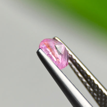 0.61 ct Natural Pink Milky Sapphire Vietnam. Cushion Shape.