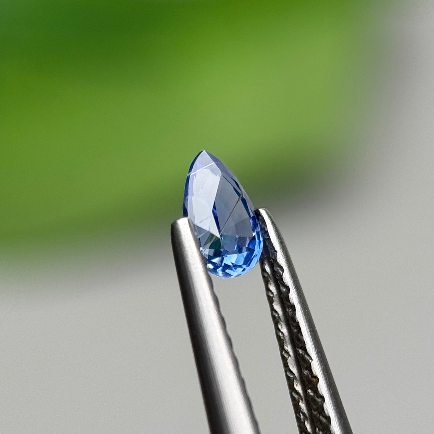0.42 ct Natural Purple Milky Sapphire Vietnam. Pear Shape. No Treatment.