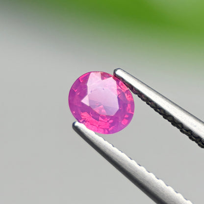 0.49 ct Natural Pink Milky Sapphire Vietnam. Cushion Shape.