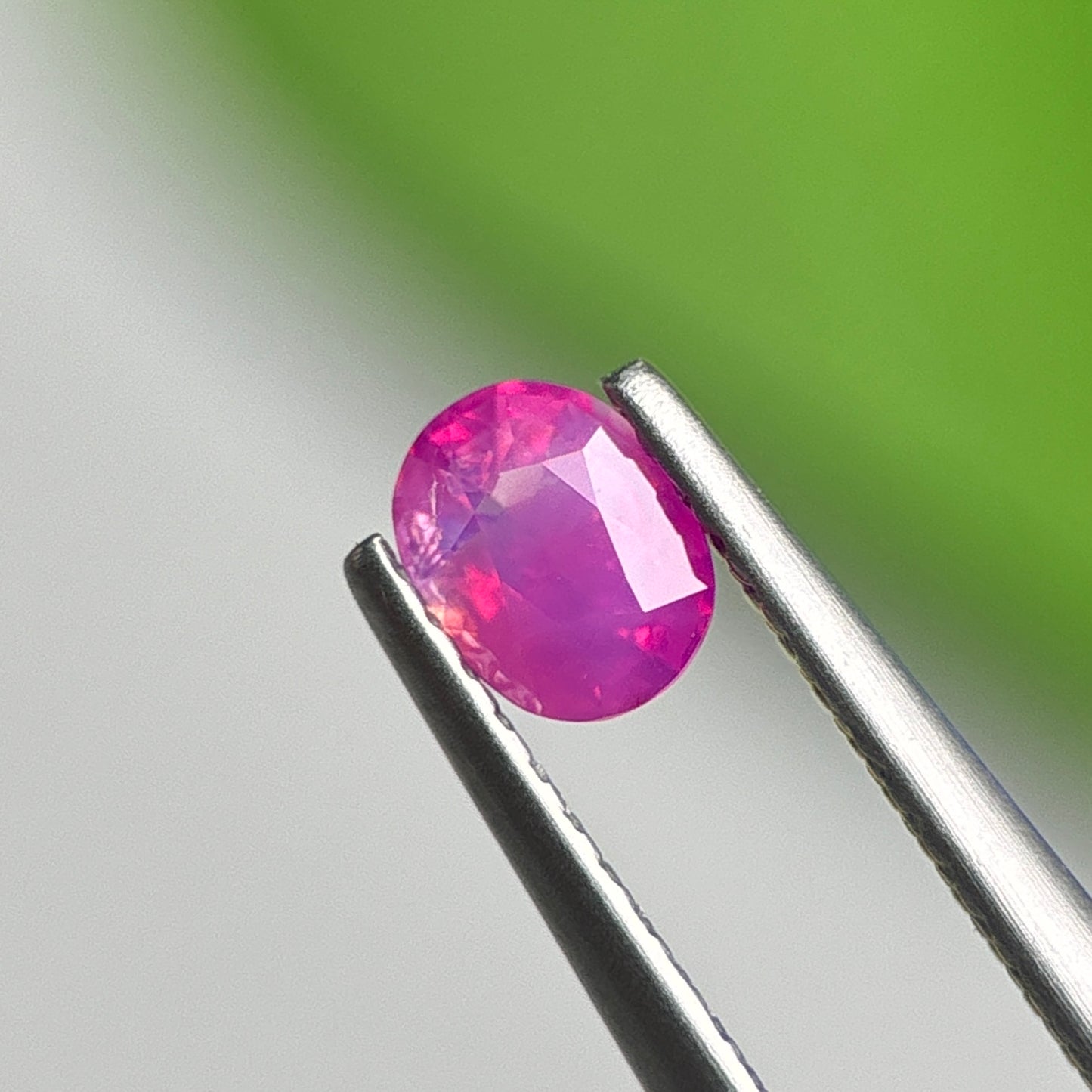 0.49 ct Natural Pink Milky Sapphire Vietnam. Cushion Shape.