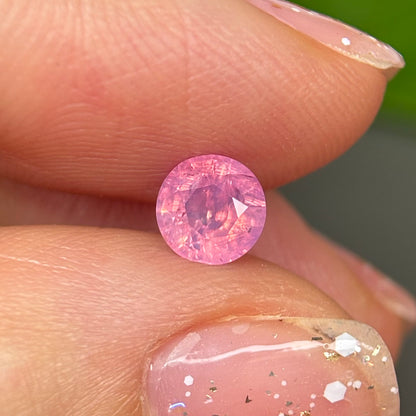 0.86ct Natural Pink Milky Sapphire Vietnam.