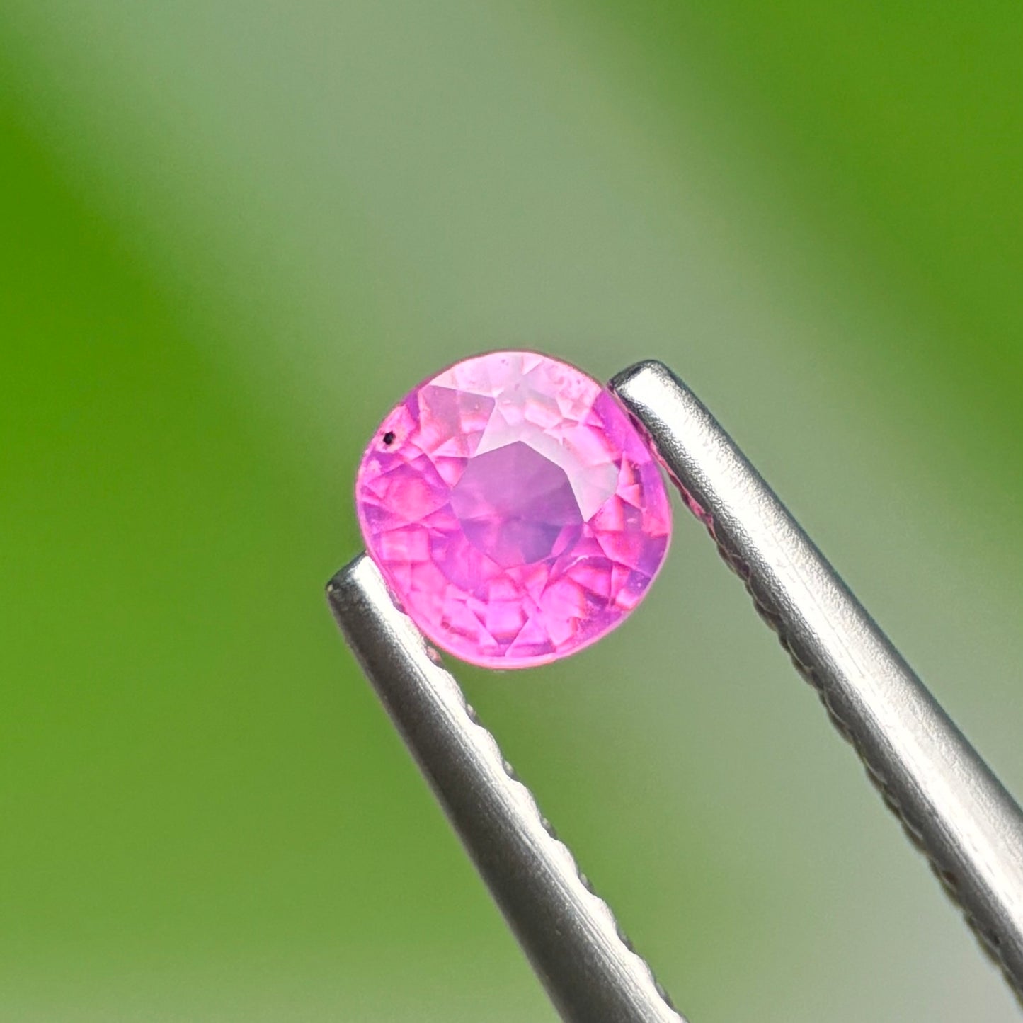 0.32 ct Natural Pink Milky Sapphire Vietnam. Cushion Shape. Unheat.