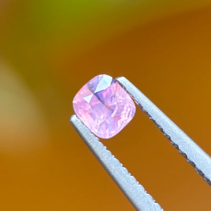 0.42 ct Natural Pink Milky Sapphire Vietnam. Cushion Shape. Unheat.