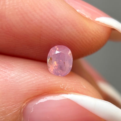 0.41ct Natural Milky Padparadscha Sapphire Vietnam