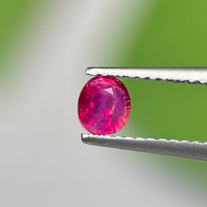 0.59 ct Natural Pink Milky Sapphire Vietnam. Cushion Shape. No Treatment.