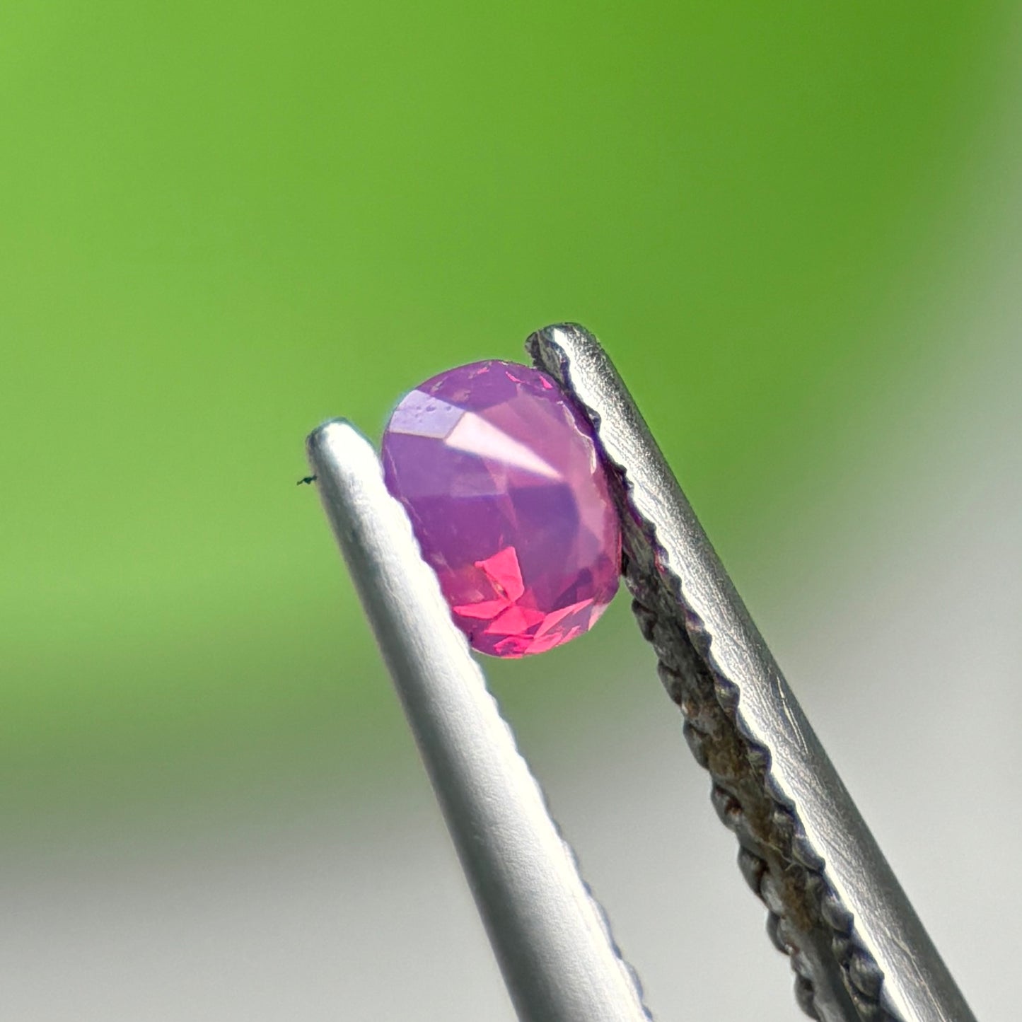 0,23ct Natural Pink Milky Sapphire Vietnam. Cushion Shape. No Treatment Milky Sapphire Luc Yen.
