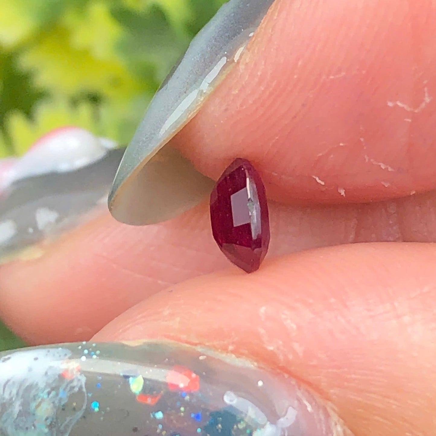 0,36ct Natural Ruby Vietnam. Cushion Shape. No Treatment Ruby Luc Yen.