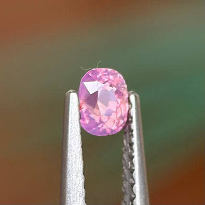0.39 ct Natural Pink Sapphire Vietnam. Cushion Shape. No Treatment.