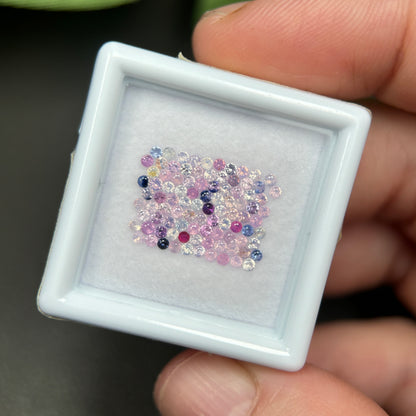 1,16ct/ 94Pcs Natural Sapphire Vietnam, Round Shape, C2 Quality, No Treatment Sapphire Luc Yen.
