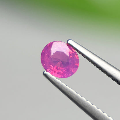 0.49 ct Natural Pink Milky Sapphire Vietnam. Cushion Shape.