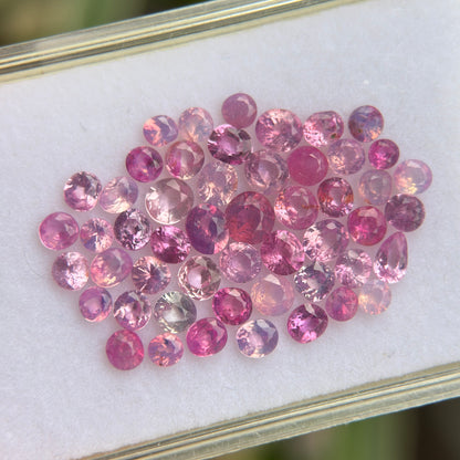 10.57 ct/ 51 Pcs Natural Mix Color Spinel Vietnam. Free Shape. No Treatment.