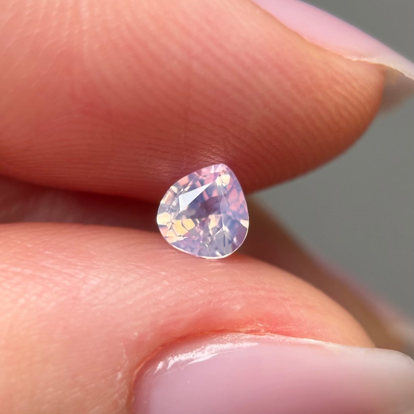 0.35ct Natural Milky Light Pink Sapphire Vietnam