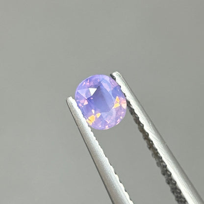 0,42ct Natural Bluish Purle Milky Sapphire Viet Nam. Cushion Shape. No Treatment Milky Sapphire Luc Yen.