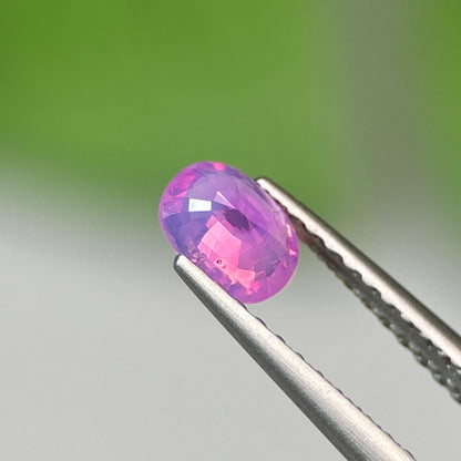 0.42 ct Natural Purple Milky Sapphire Vietnam. Cushion Shape. No Treatment.