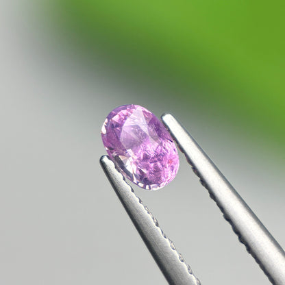 0.55 ct Natural Purple Sapphire Vietnam. Oval Shape.