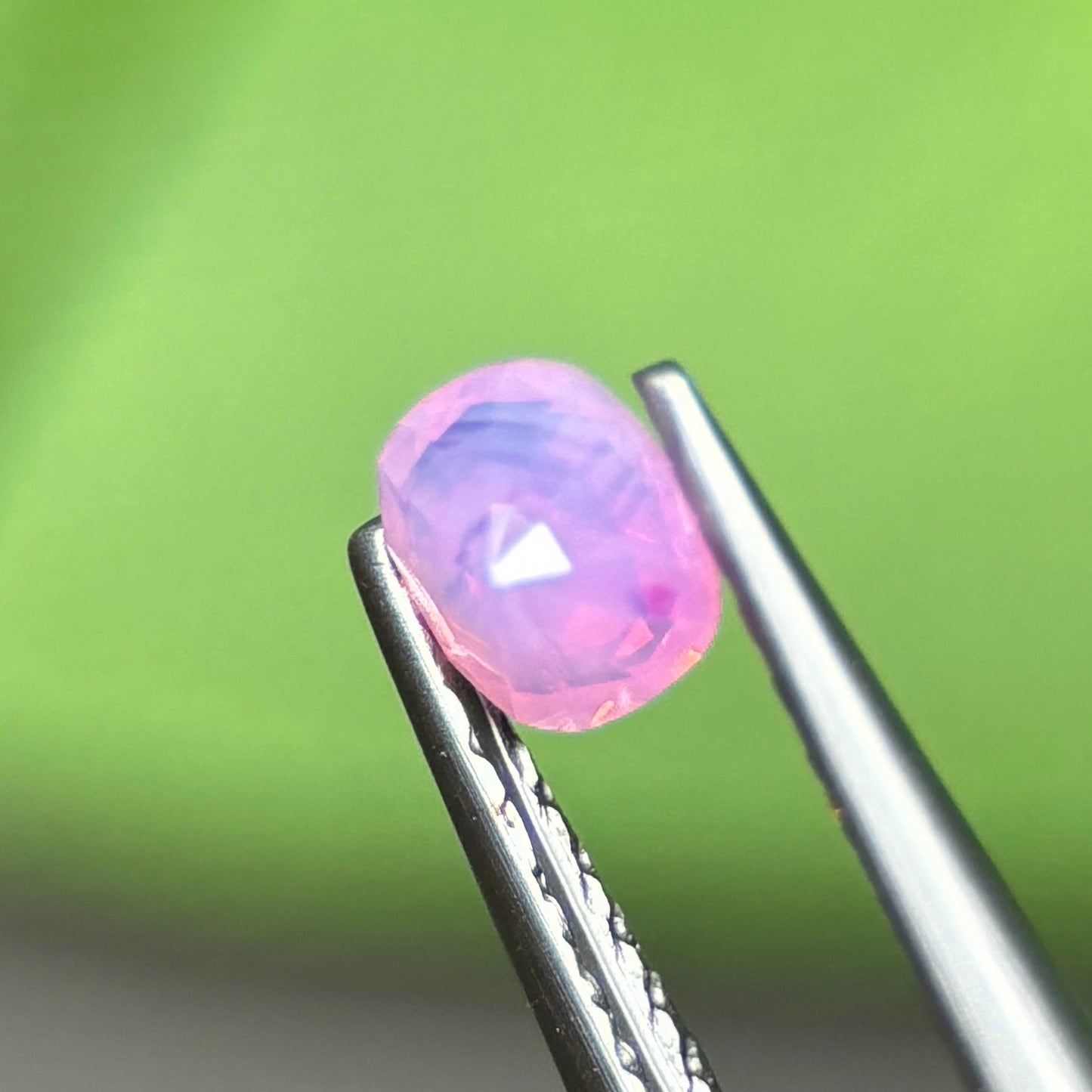 0,32ct Natural Pink Milky Sapphire Vietnam. Cushion Shape. No Treatment Milky Sapphire Luc Yen.