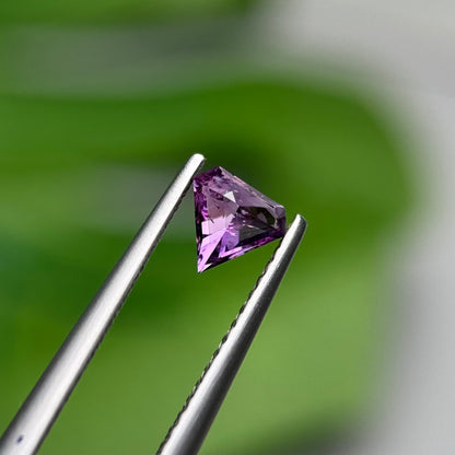 0.49 ct Natural Purple Milky Sapphire Vietnam. Freeform. No Treatment.