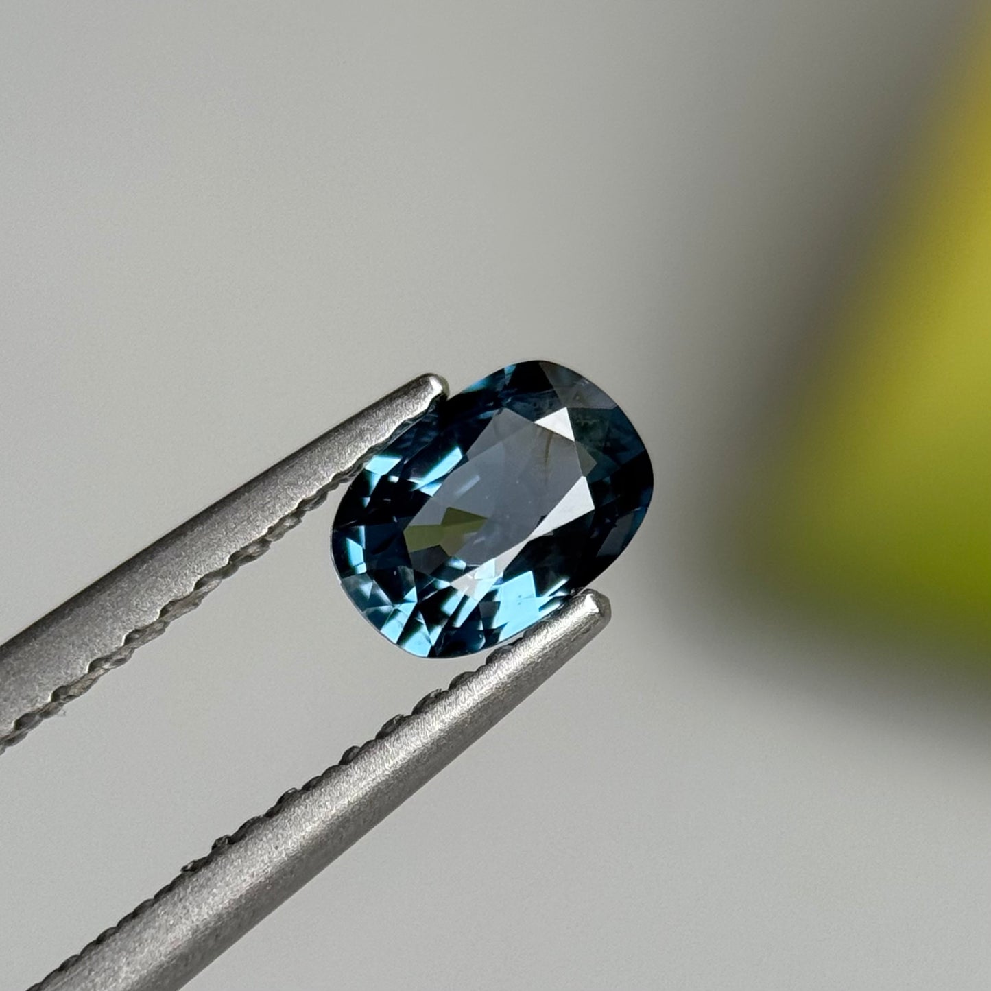 0.62 ct Natural Dark Green Spinel Vietnam. Cushion Shape.