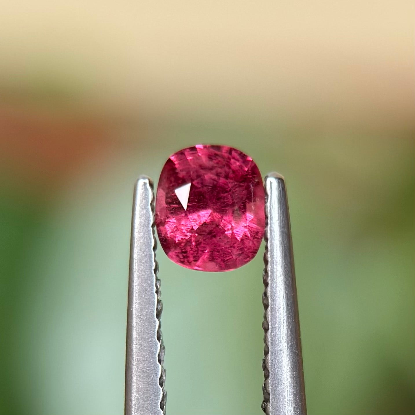 0.40ct Natural Pink Spinel Vietnam. Cushion Shape.