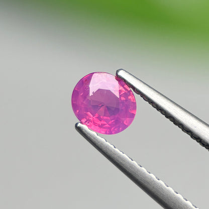 0.49 ct Natural Pink Milky Sapphire Vietnam. Cushion Shape.