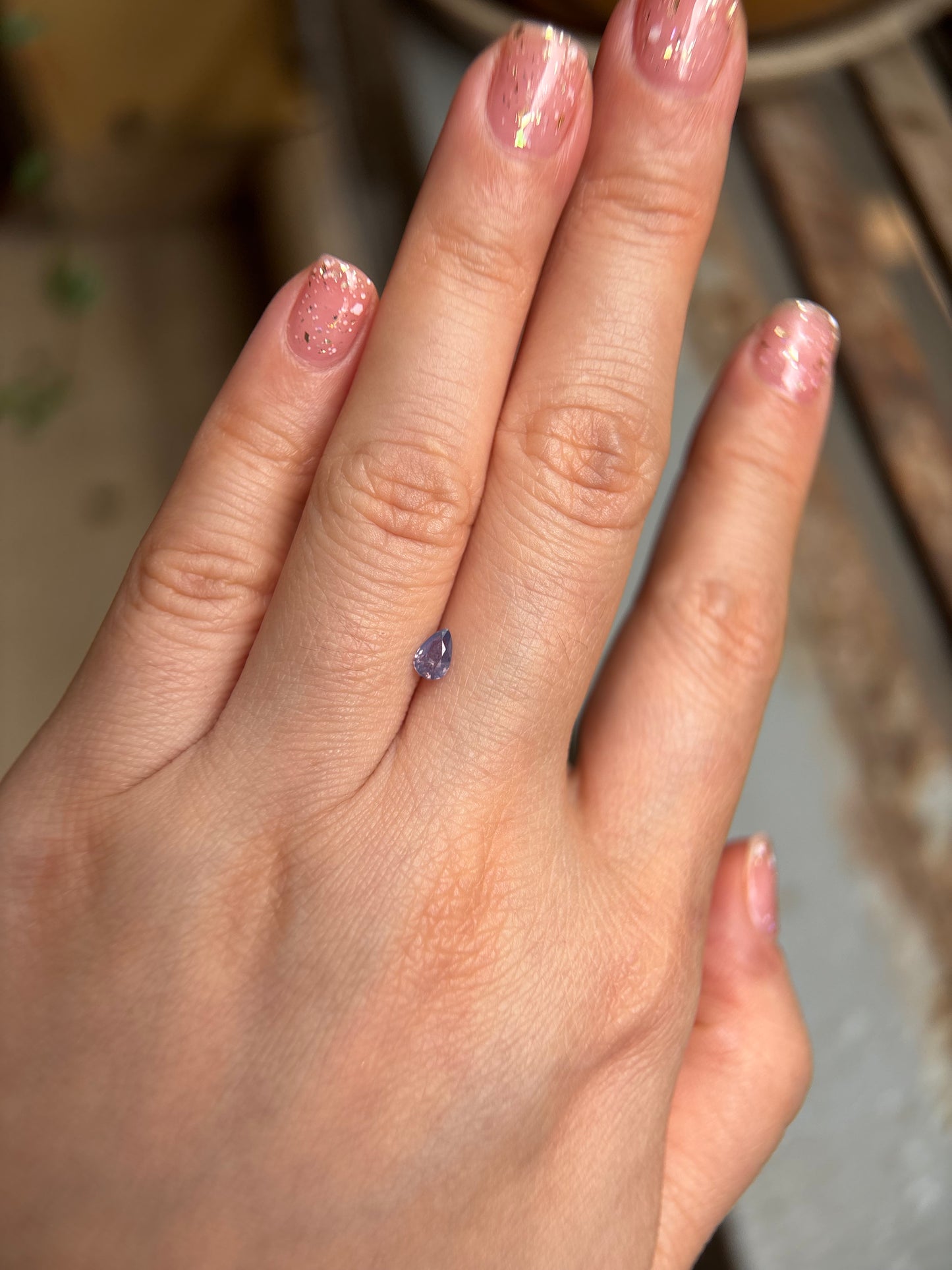 0.31ct Natural Pinkish Purple Milky Sapphire Vietnam.