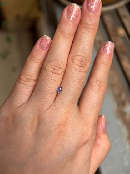 0.31ct Natural Pinkish Purple Milky Sapphire Vietnam.