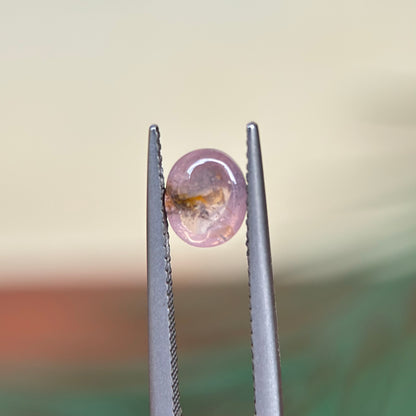 1.81 ct Natural Lite Brow Sapphire Viet Nam. Cacbochon Cut. No treatment.