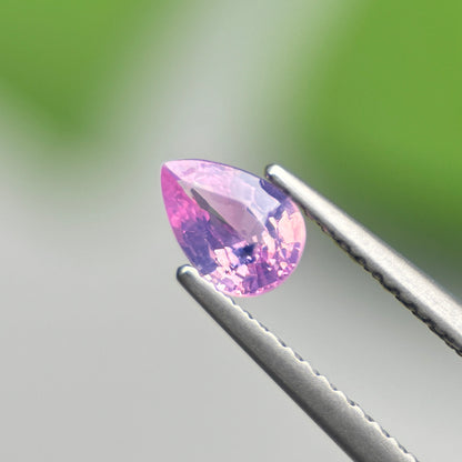 0.60 ct Natural Pink Sapphire Vietnam. Pear Shape.