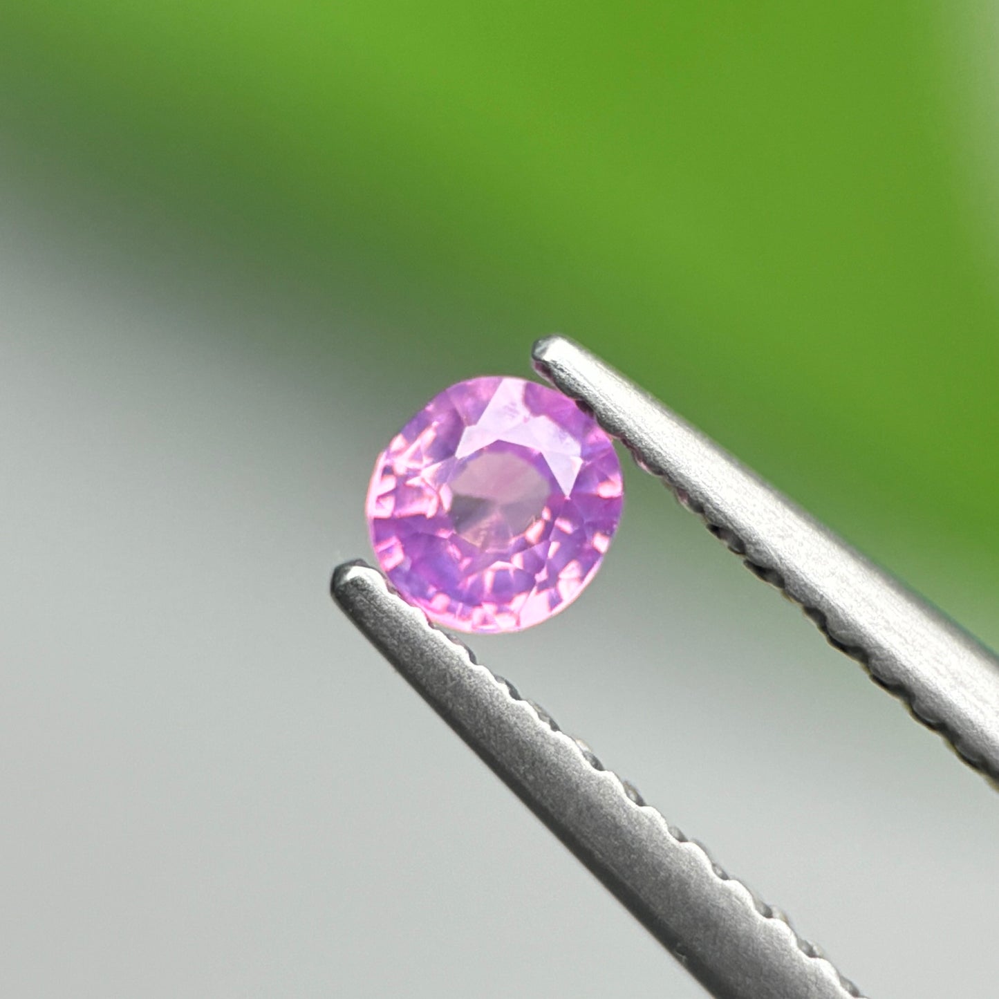 0.26 ct Natural Pinkish Purple Milky Sapphire Vietnam. Cushion Shape.