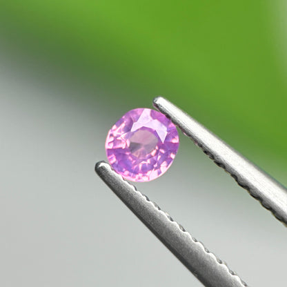 0.26 ct Natural Pinkish Purple Milky Sapphire Vietnam. Cushion Shape.