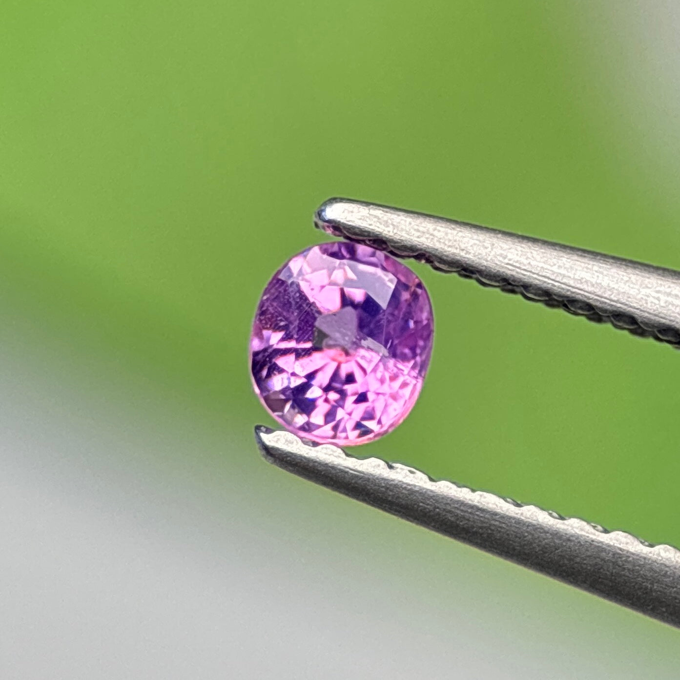 0.24 ct Natural Purple Sapphire Vietnam. Cushion Shape. No Treatment.
