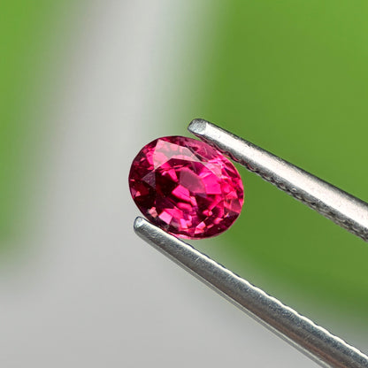0.66 ct Natural Brownish Red Spinel Vietnam. Oval Shape. No Treatment.