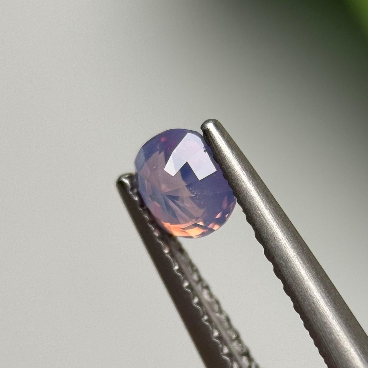 0.63ct Natural Pinkish Purple Milky Sapphire Vietnam.