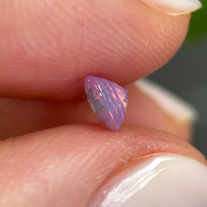 0.56 ct Natural Pink Milky Sapphire Vietnam. Cushion Shape. No Treatment.