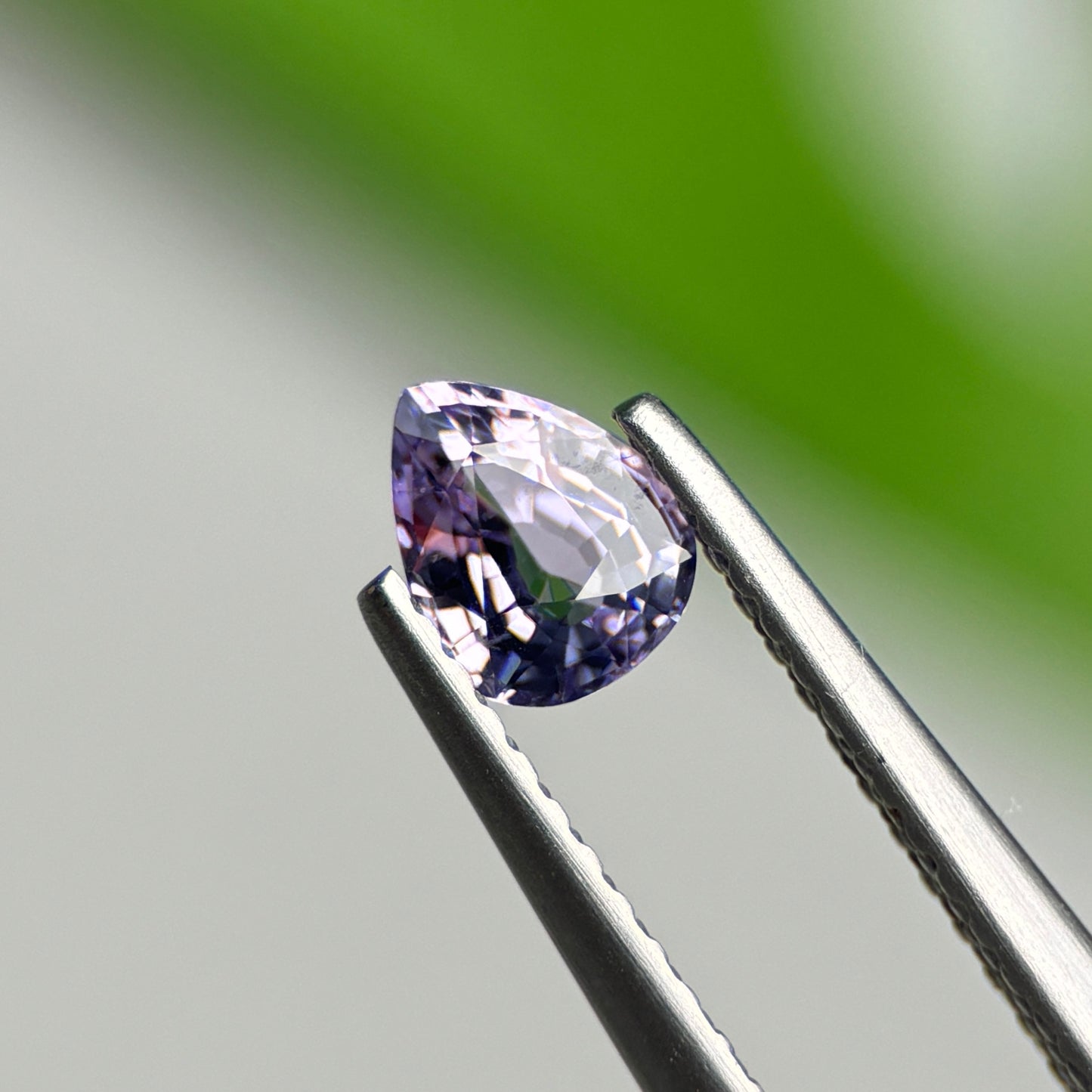 0.48 ct Natural Lite Purple Spinel Vietnam. Pear Shape.